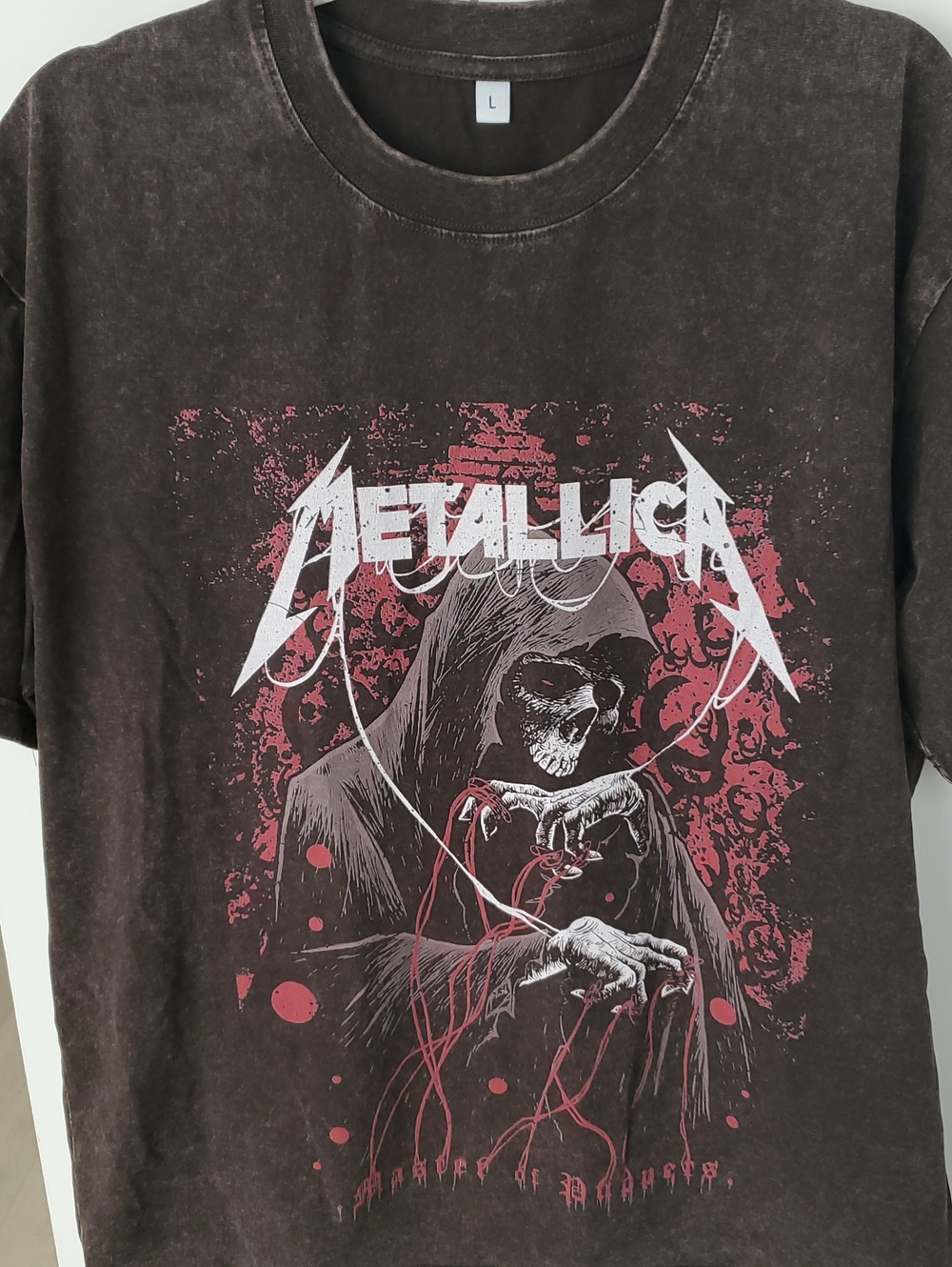 NWOT- Never Worn Super Cool Metallica Master of Puppets Tee Sz.L